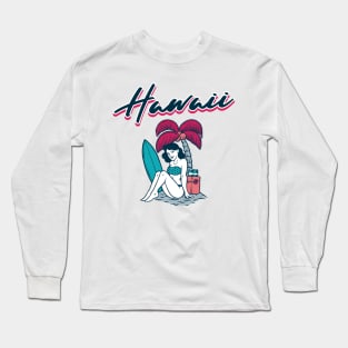 Hawaii Summer Long Sleeve T-Shirt